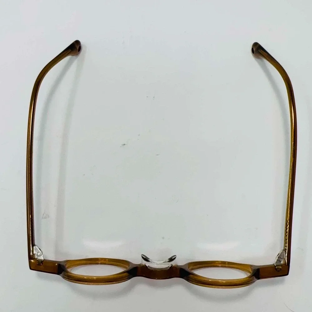 BETSION Handmade Round Eyeglasses‎ Frames B-98201-4 50-23-140 Amber John Lennon